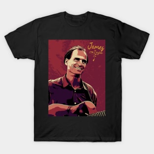 james taylor, 1980s | Vintage poster T-Shirt